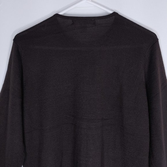 NWT Rafael Brown Striped Cardigan Acrylic & Wool - Picture 8 of 9